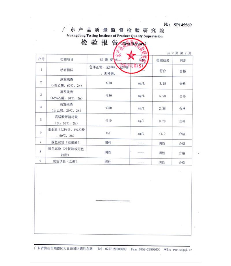 質(zhì)檢報(bào)告